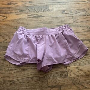 Lululemon purple hotty hot shorts